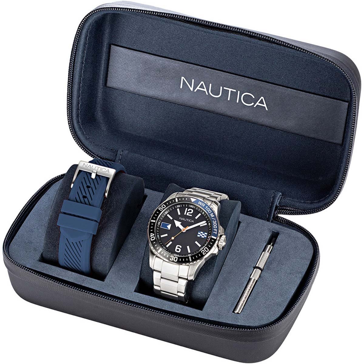 Reloj nautica 2025 acero inoxidable