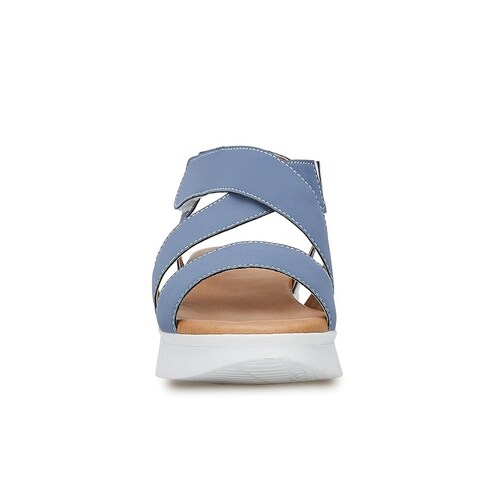 Sandalia Azul Flat de Tiras con Resorte Y Velcro Dr Scholl\'s
