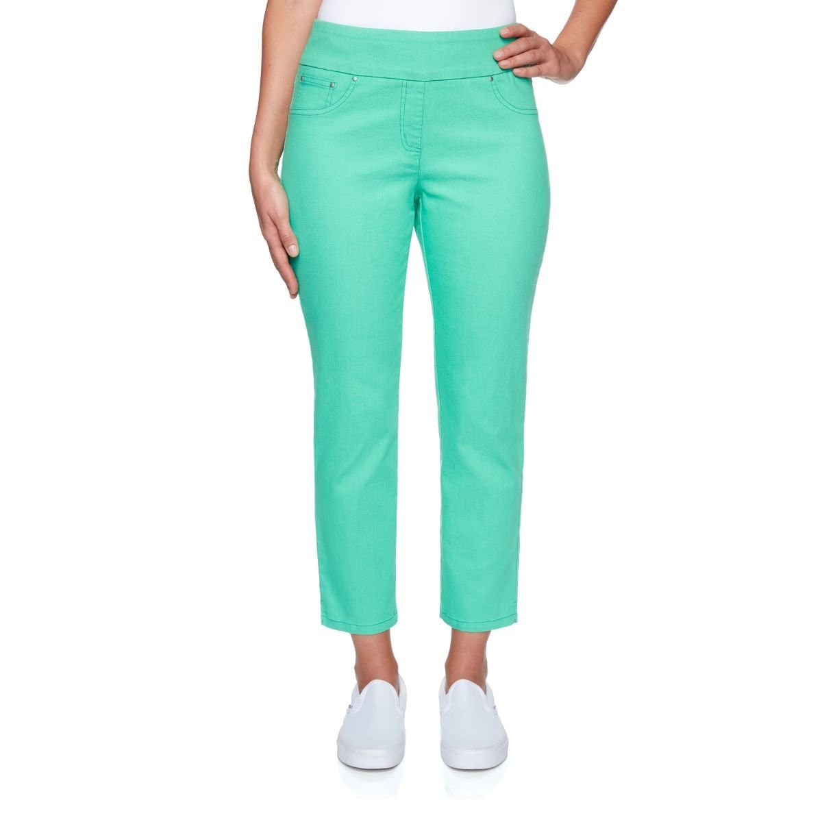 Pantalón Verde Liso Ruby Rd para Dama