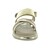 Sandalia Oro con Velcro Chabelo para Niña