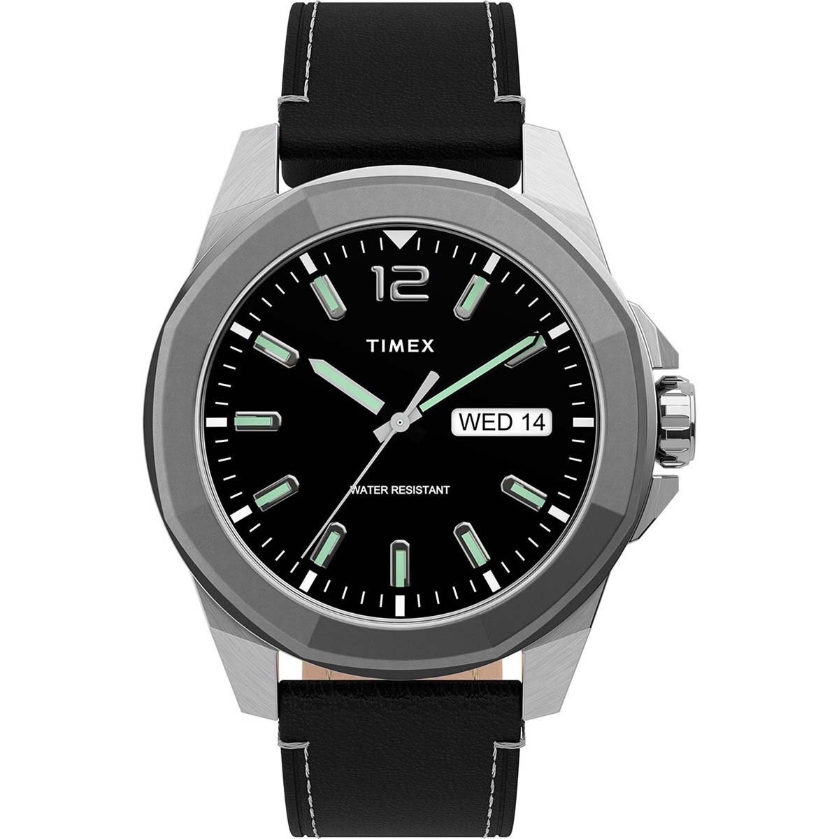 Reloj de Piel Negro para Caballero Timex