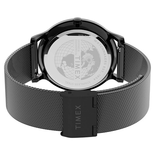 Reloj de Acero Inoxidable Negro para Caballero Timex