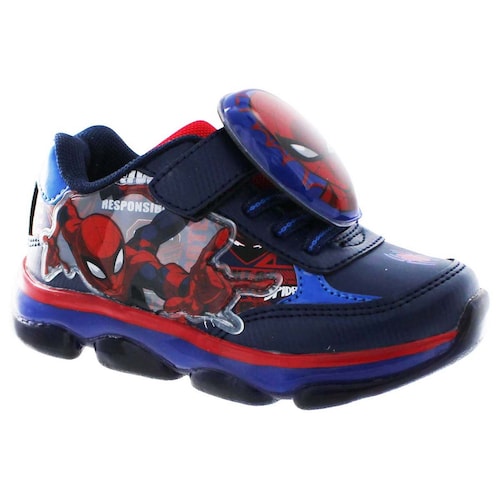 Tenis con Luces Azul de Spiderman para Niño Personajes