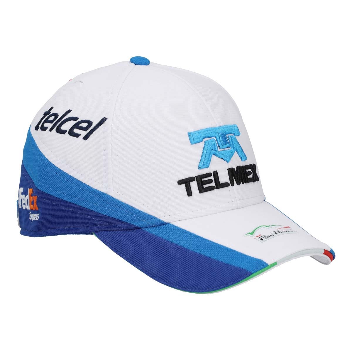 Gorra Blanca Escudería Telmex para Caballero Pole Position 20