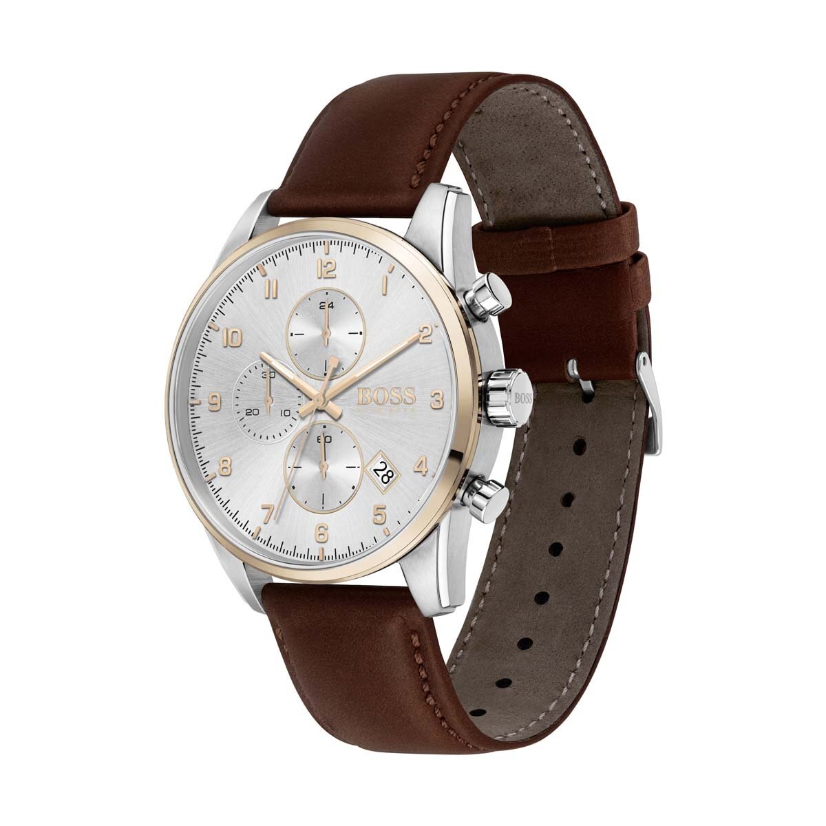 Reloj de Piel Café para Caballero Hugo
