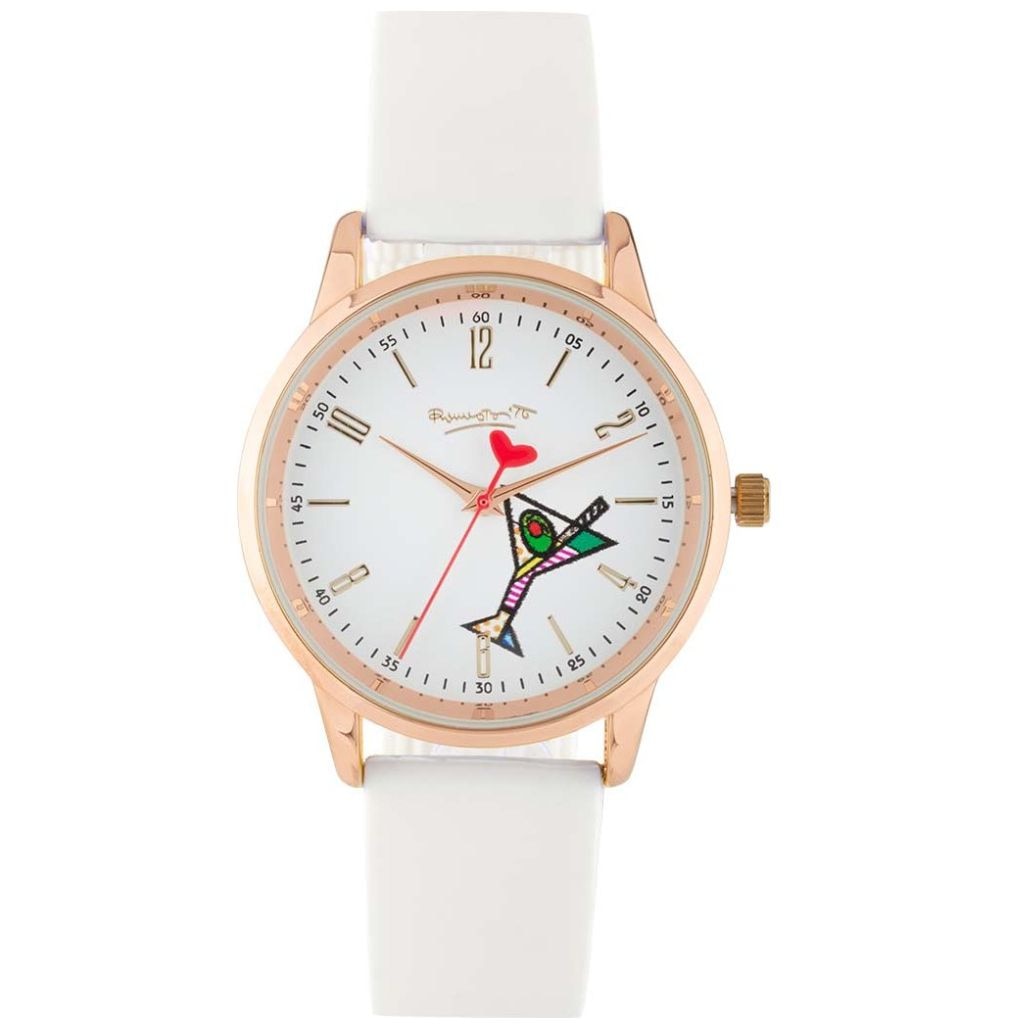 Reloj blanco romero britto para dama - Sears