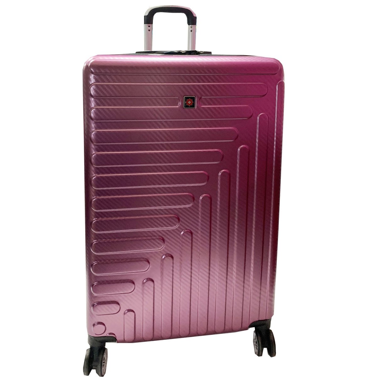 Maleta vertical rosa de 28\