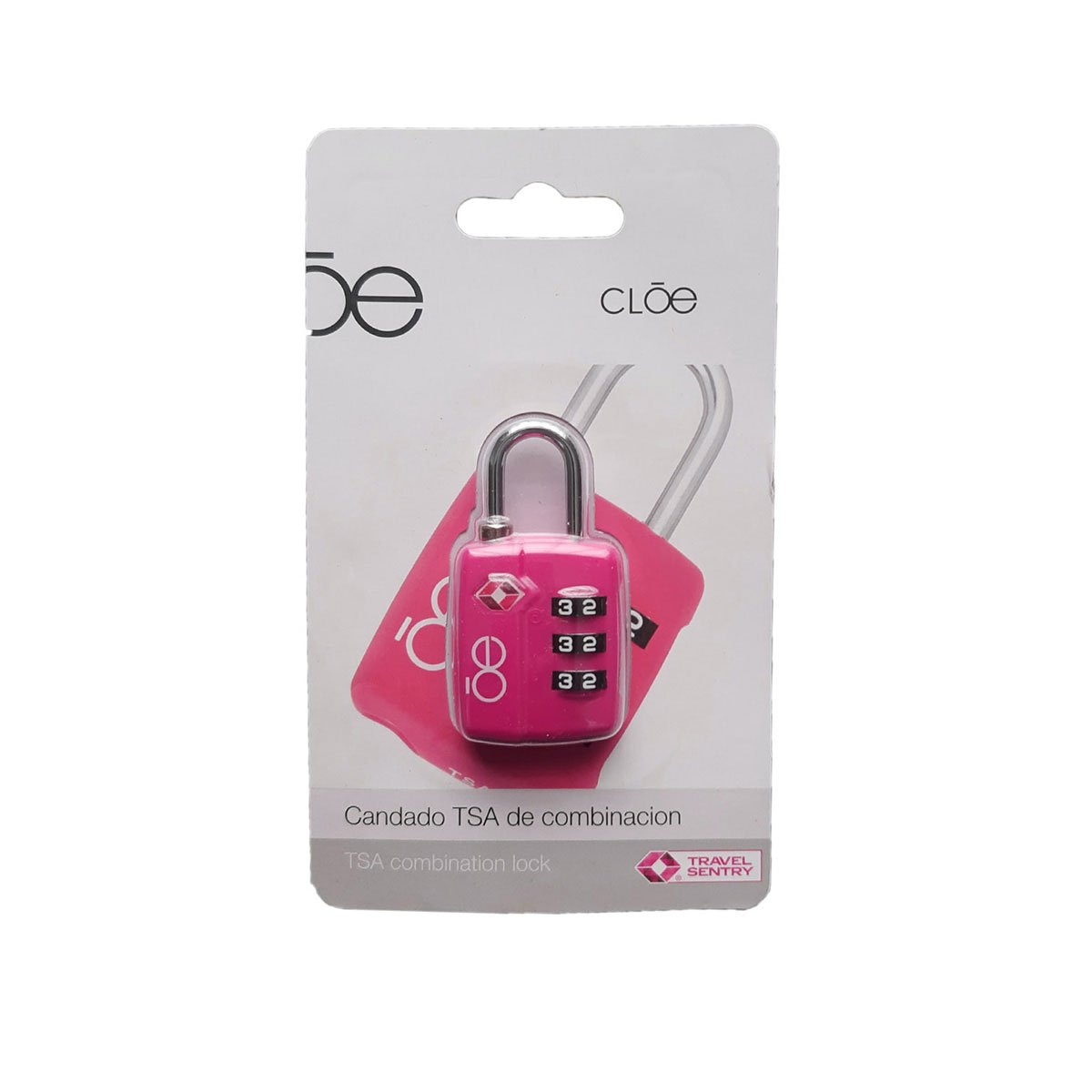 Candado Tsa de Combinación Rosa Cloe