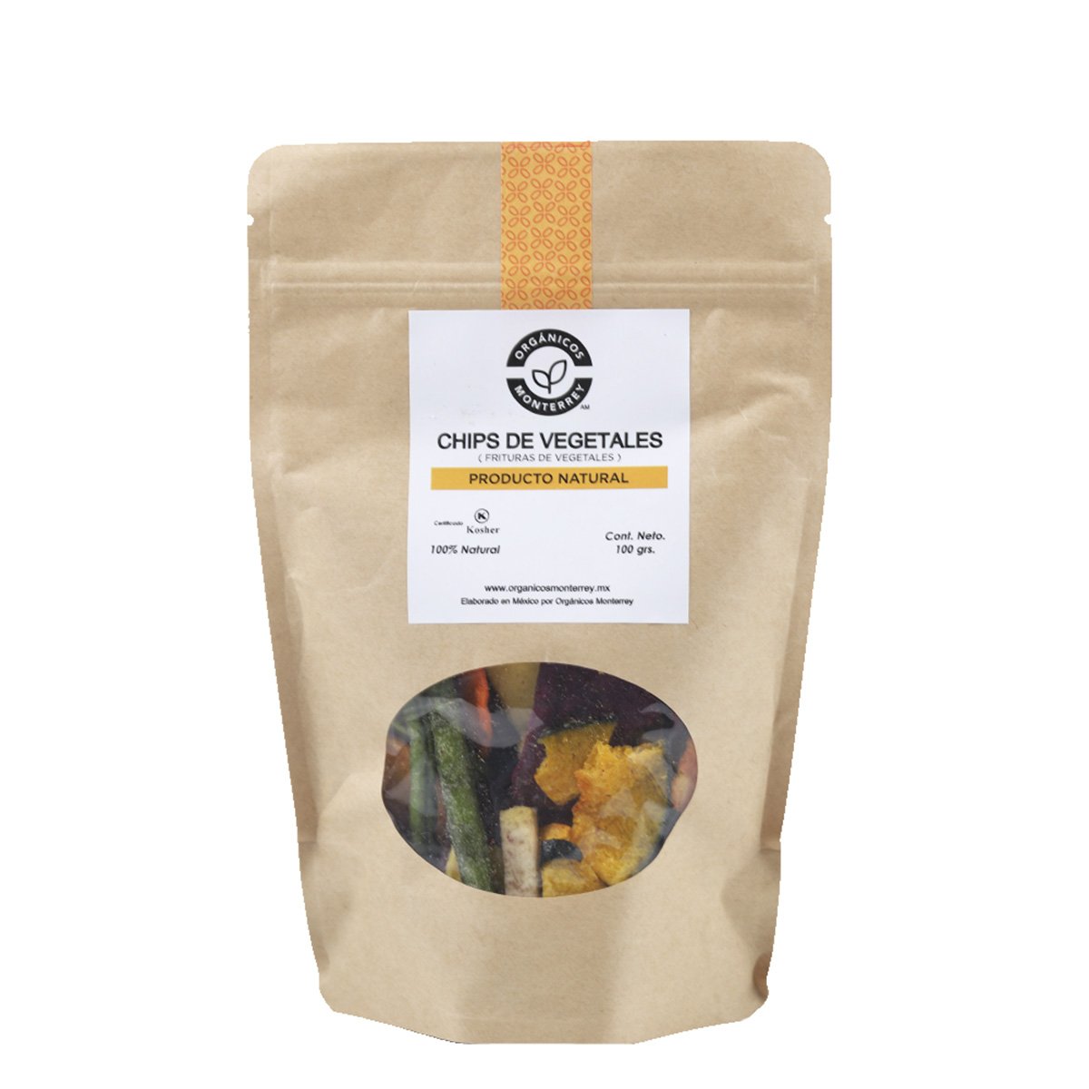 Chips de Vegetales Kosher 100 G Orgánicos Monterrey