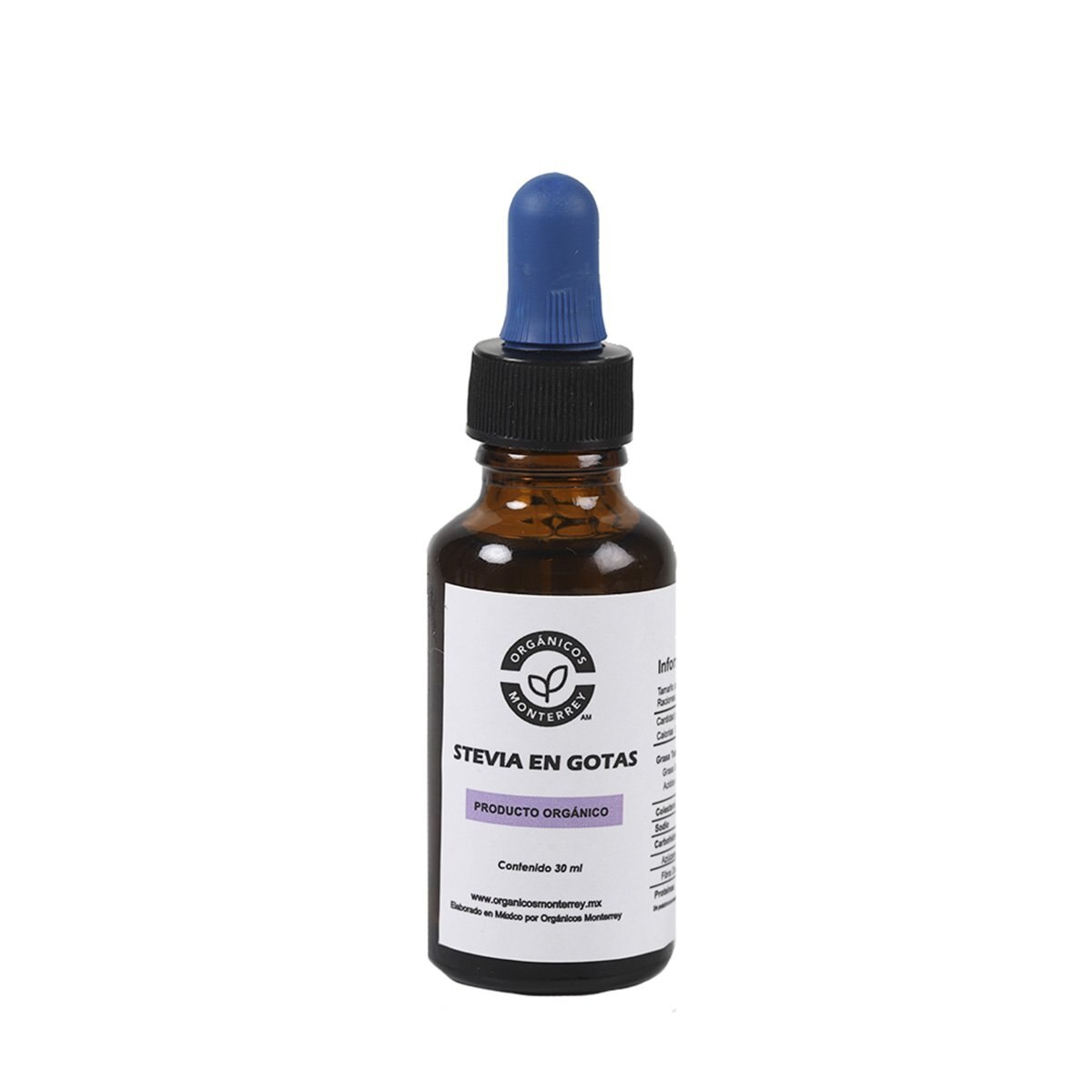 Stevia Liquida Organica 30 Ml Orgánicos Monterrey
