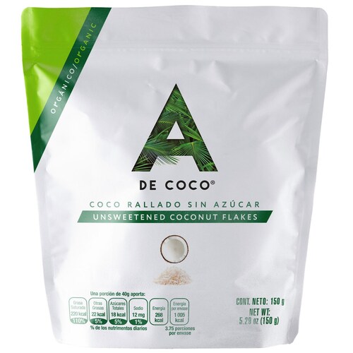 Coco Organico Deshidratado 150  G a de Coco