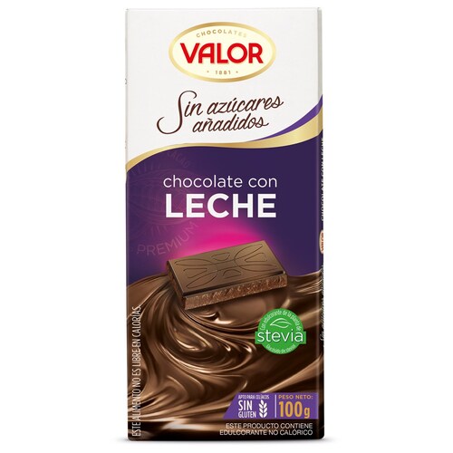 Chocolate con Leche Sin Azucar (Milk No Sugar Added ) 100 G