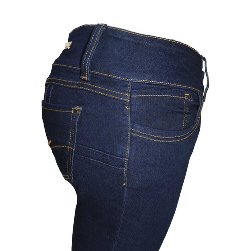 Jeans Pump Semi-Recto Bordado en Bolsas Jeans Beronna para Dama