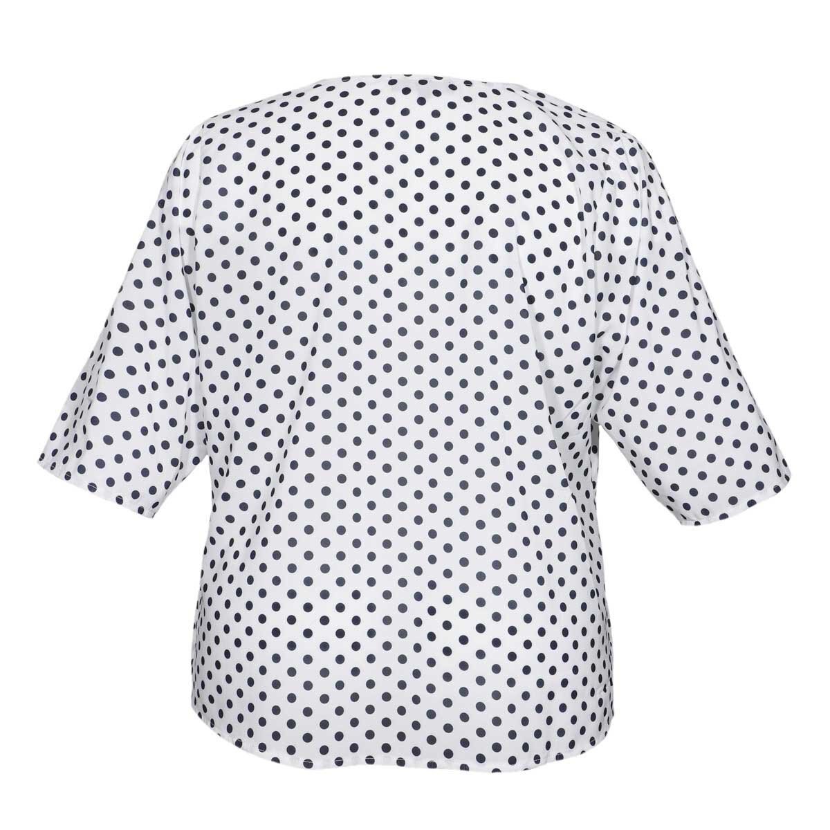 Blusa para Dama Manga 3/4 Detalle Cierre Yhasbel