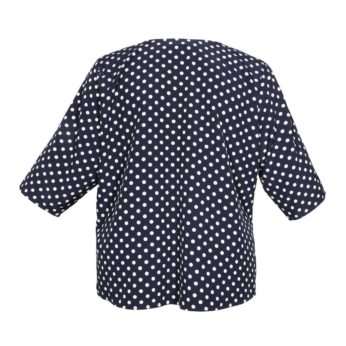 Blusa para Dama Manga 3/4 Detalle Cierre Yhasbel