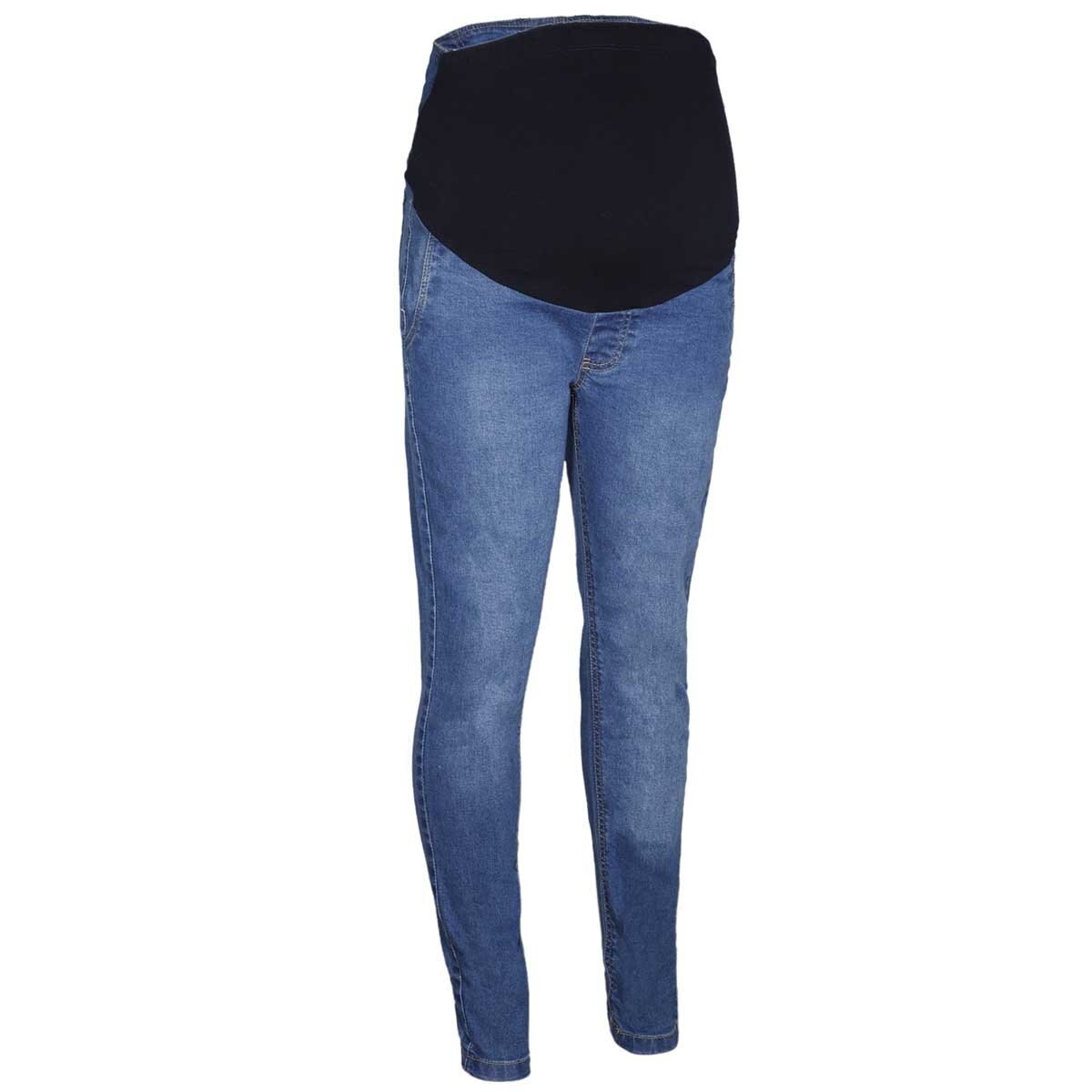 Pantalón de Mezclilla Panel Alto Mama Mia para Dama