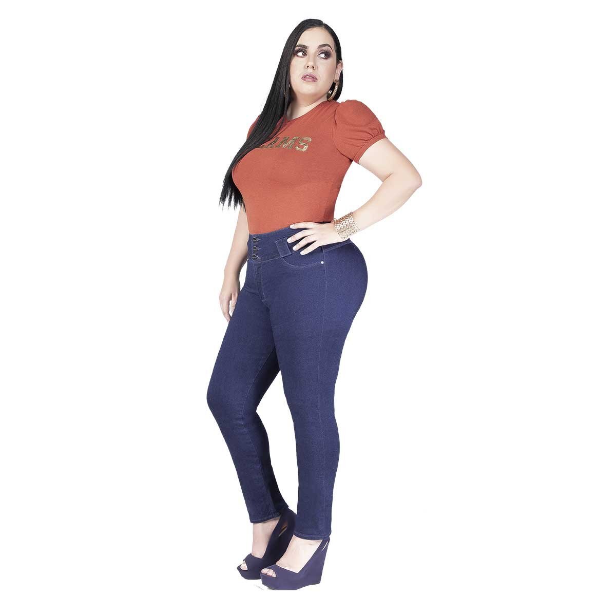 Jeans Pretina 2 Botones Ciclón Jeans Plus para Dama