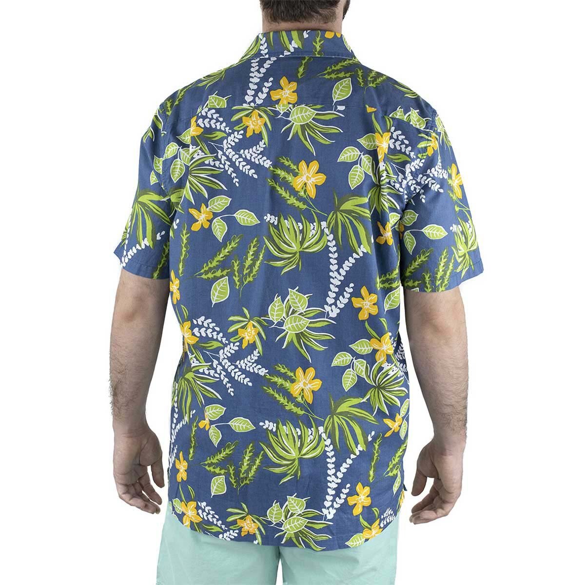 Camisa Manga Corta con Estampado de Hojas para Caballero Vans
