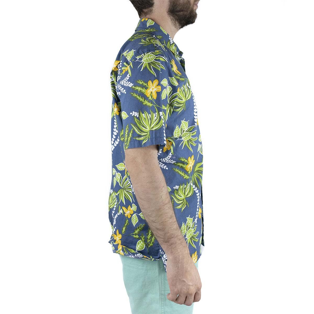 Camisa Manga Corta con Estampado de Hojas para Caballero Vans