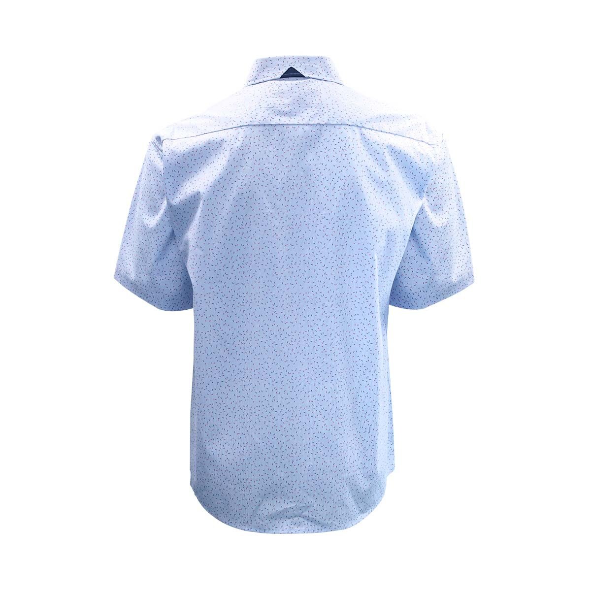 Camisa Manga Corta Estampada Azul Axis para Caballero