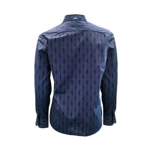 Camisa Manga Larga Fantasía Azul Marino Axis para Caballero
