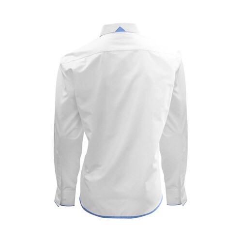 Camisa Manga Larga con Vivos Blanco Axis para Caballero