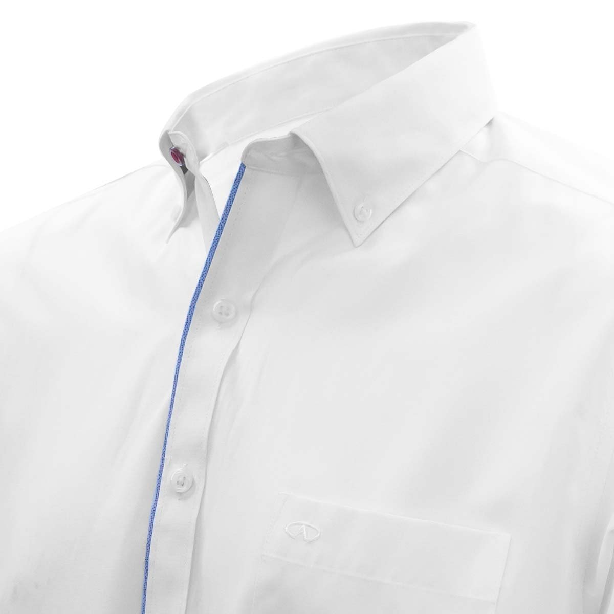 Camisa Manga Larga con Vivos Blanco Axis para Caballero