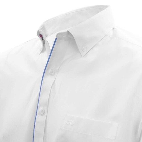 Camisa Manga Larga con Vivos Blanco Axis para Caballero