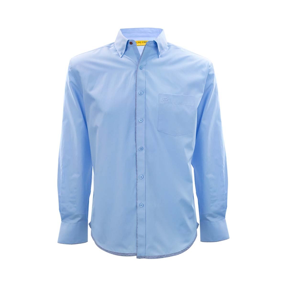 Camisa Manga Larga con Vivos Azul Axis para Caballero