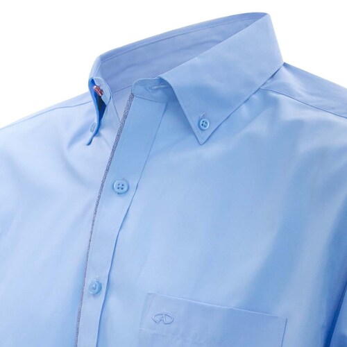Camisa Manga Larga con Vivos Azul Axis para Caballero