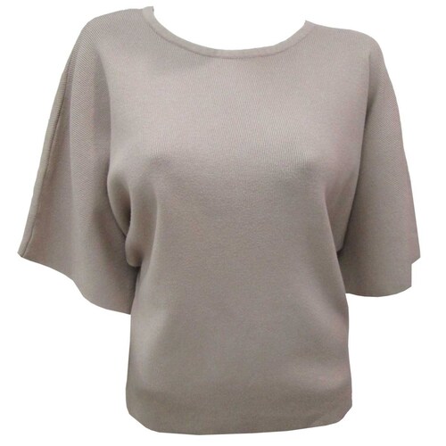 Blusa para Mujer Beige Tejida Manga Corta Va Va Boom