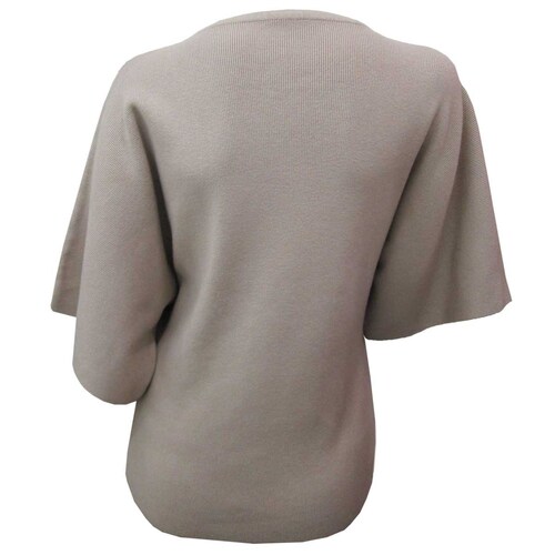 Blusa para Mujer Beige Tejida Manga Corta Va Va Boom