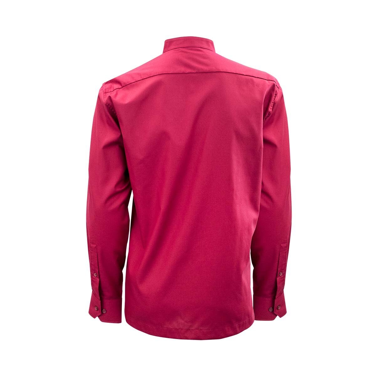 Camisa Manga Larga Cuello Mao Rojo Obscuro Axis para Caballero