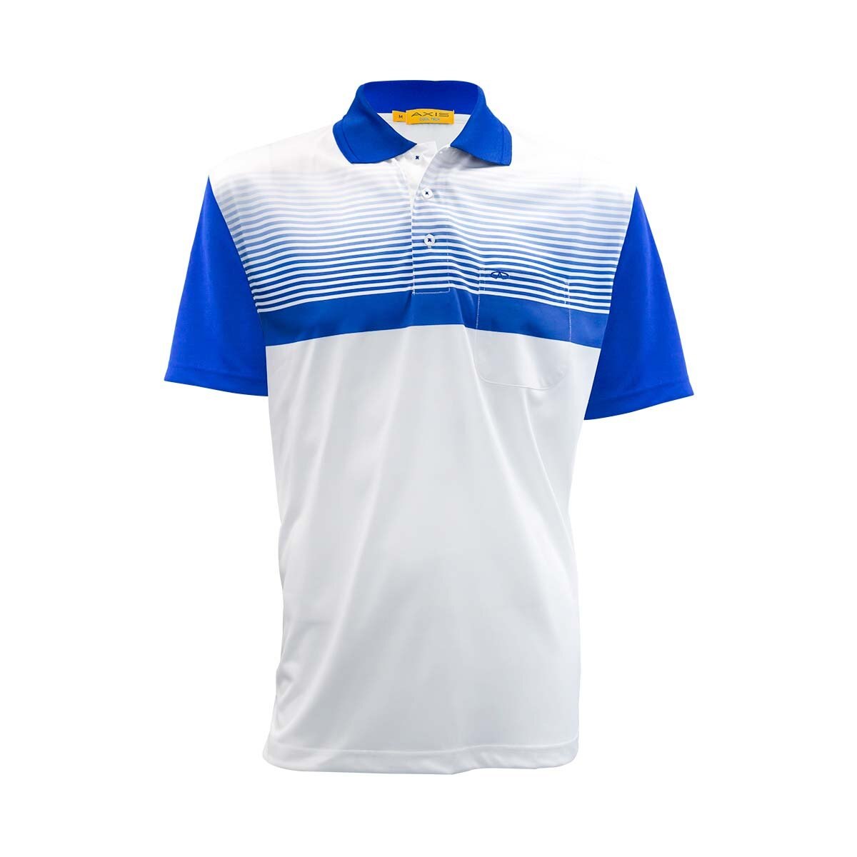 Polo Manga Corta de Rayas Azul Axis para Caballero