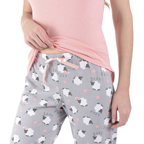 Pijama para Dama con Estampado de Borregos la Nuit