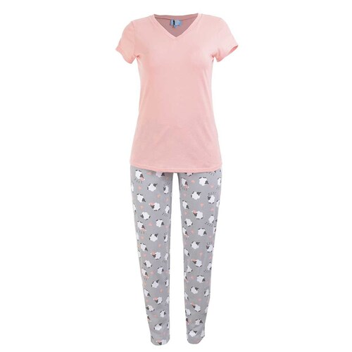 Pijama para Dama con Estampado de Borregos la Nuit