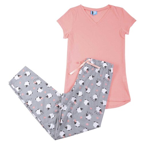 Pijama para Dama con Estampado de Borregos la Nuit