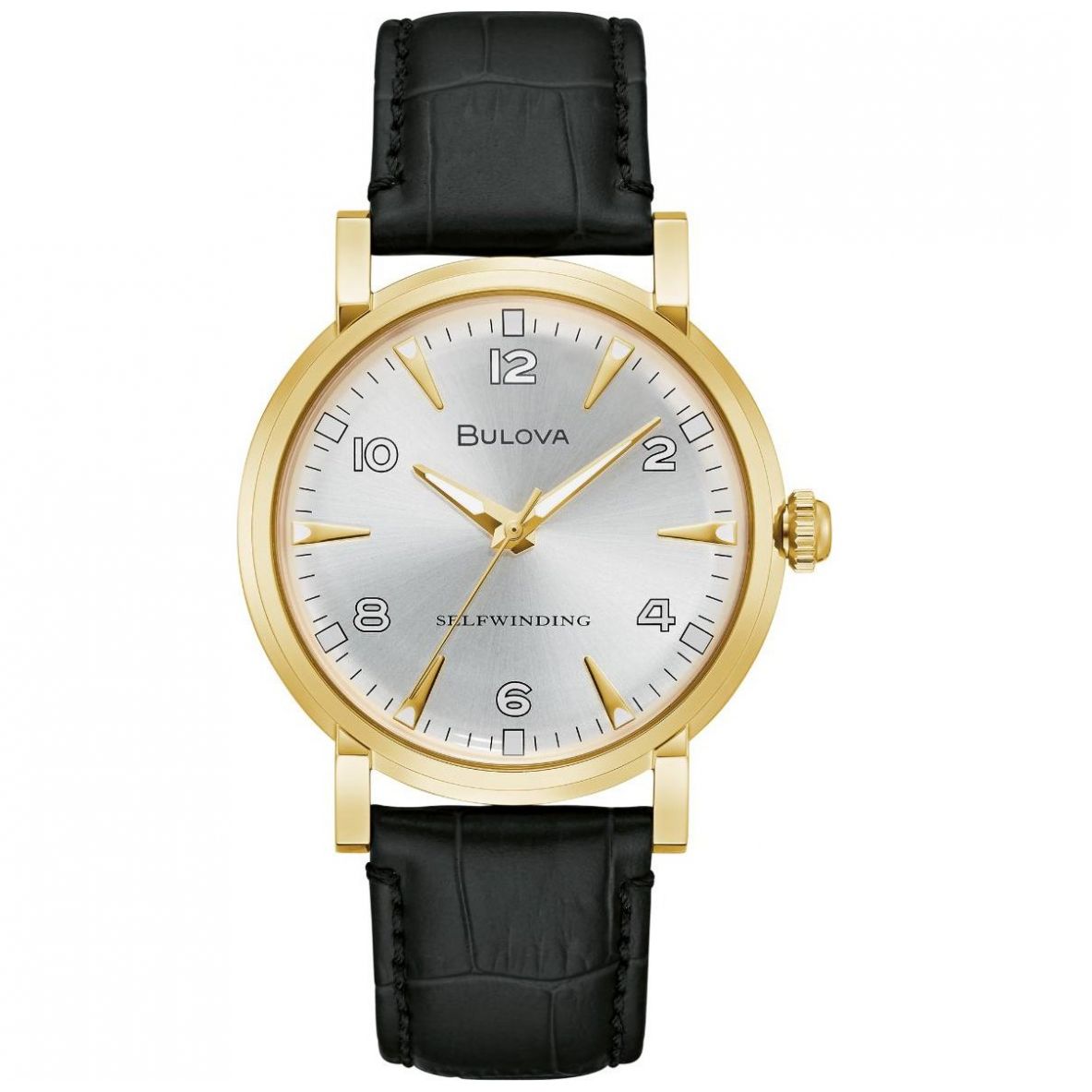 Reloj de Piel Negro Bulova para Caballero