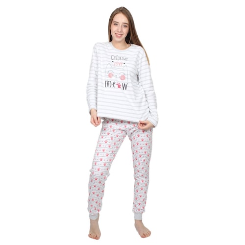 Pijama para Dama Playera Pantalón Estampado Admas
