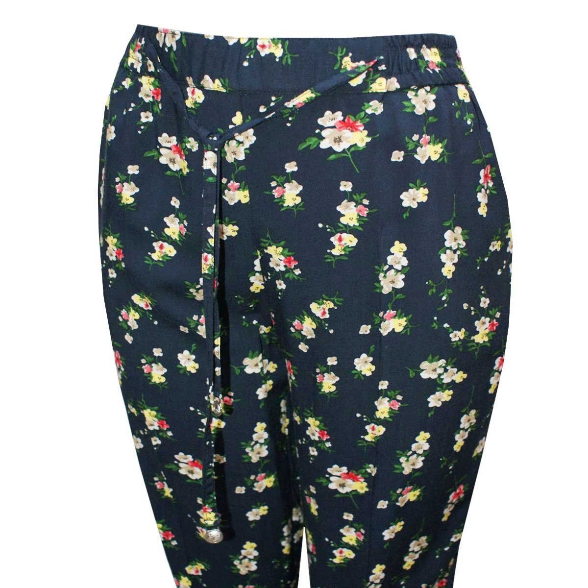 Pantalón Negro con Flores Connie Klein para Dama