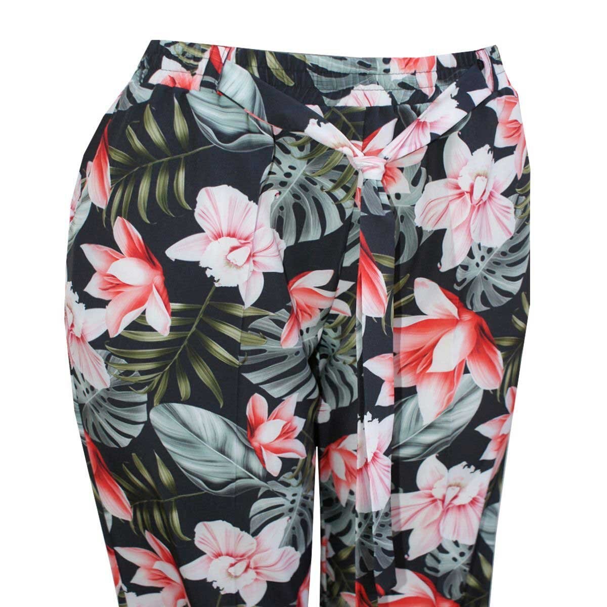 Pantalón de Flores Y Hojas Connie Klein para Dama