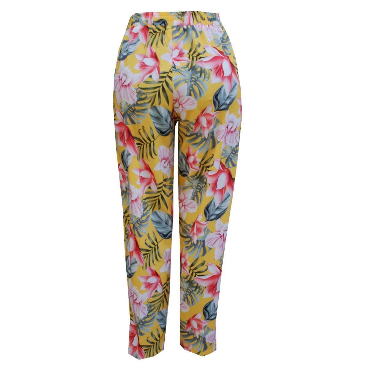 Pantalón de Flores Y Hojas Connie Klein para Dama