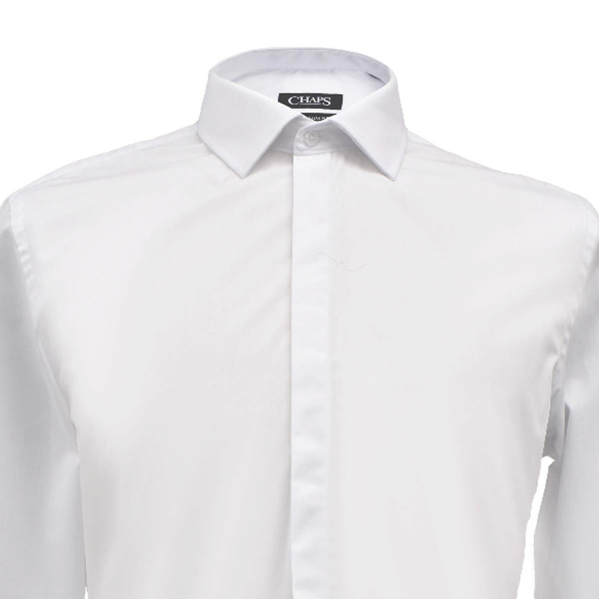 Camisa de Vestir Corte Ultra Slim Color Blanco Chaps para Caballero