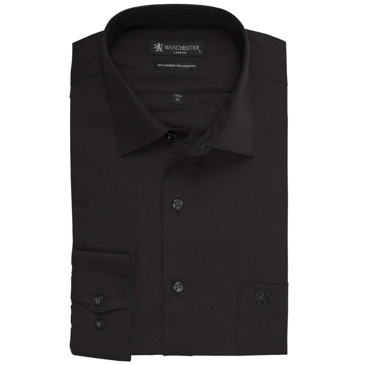 Camisa de Vestir Regular con Cuello Ajustable Manchester para Caballero