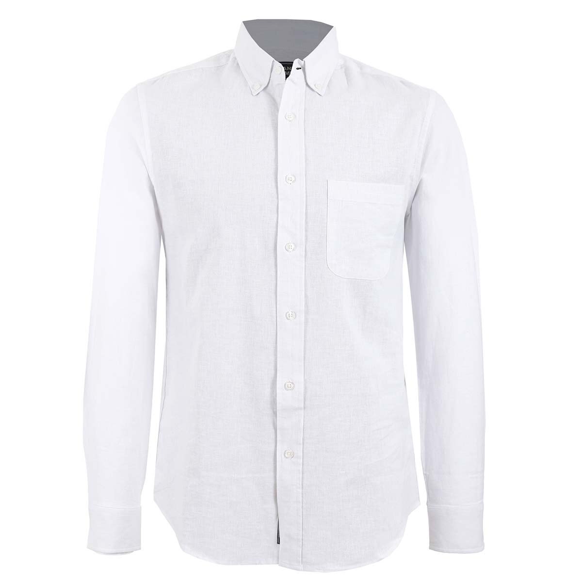 Camisa Lisa Manga Larga para Caballero Jeanious para Caballero