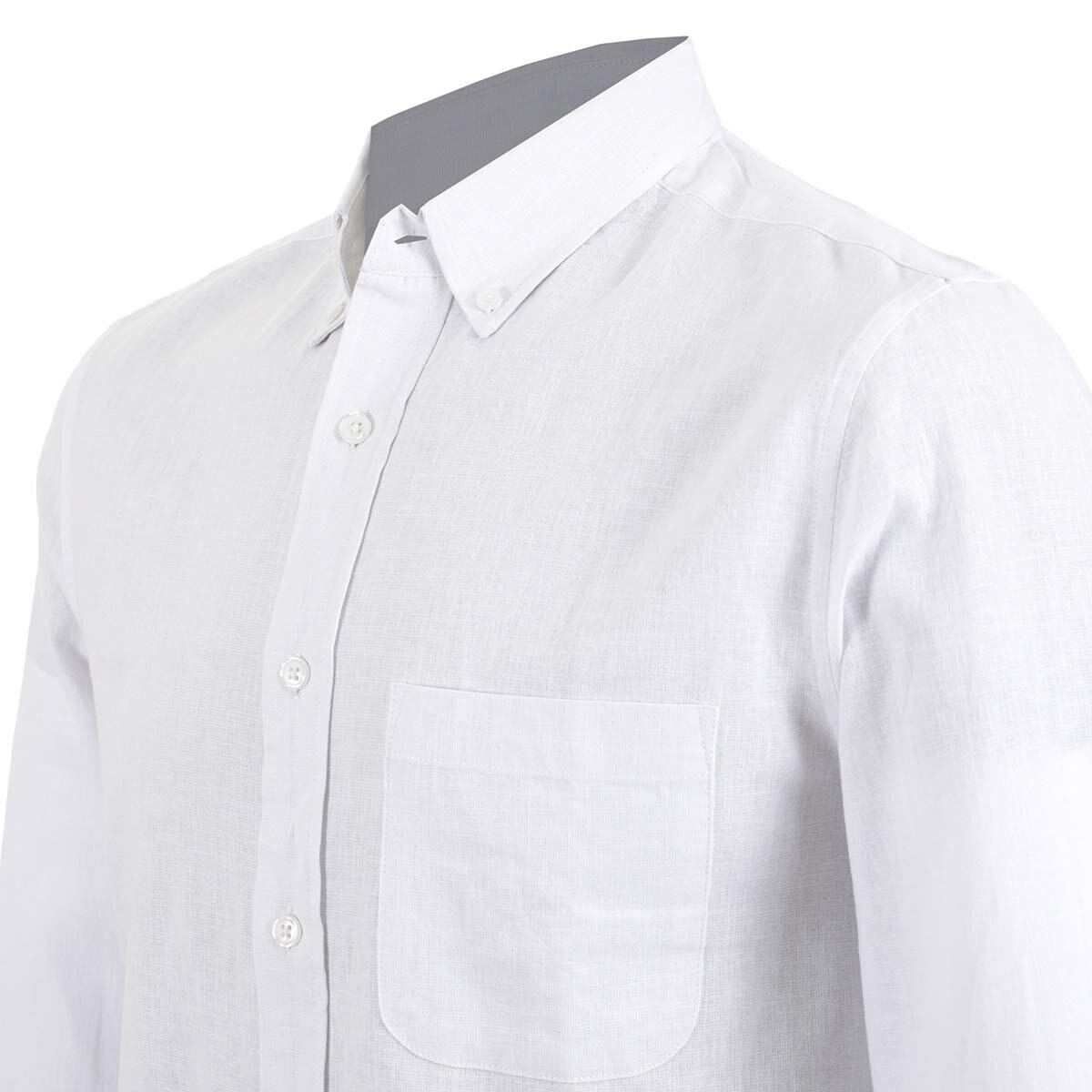 Camisa Lisa Manga Larga para Caballero Jeanious para Caballero