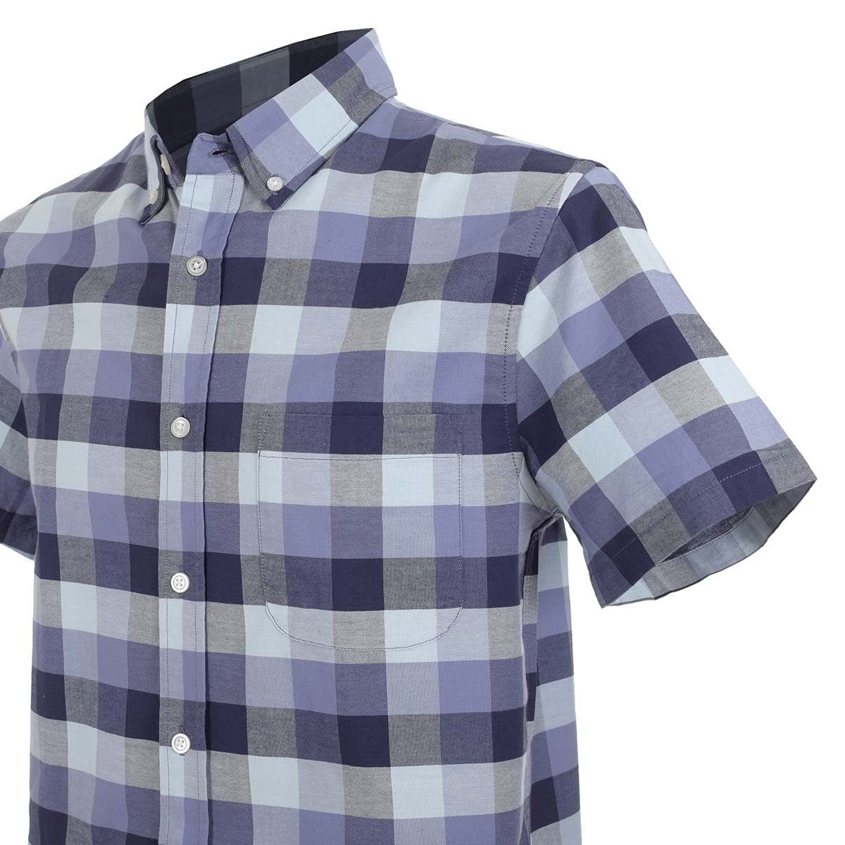 Camisa Manga Corta de Cuadros Jeanious para Caballero