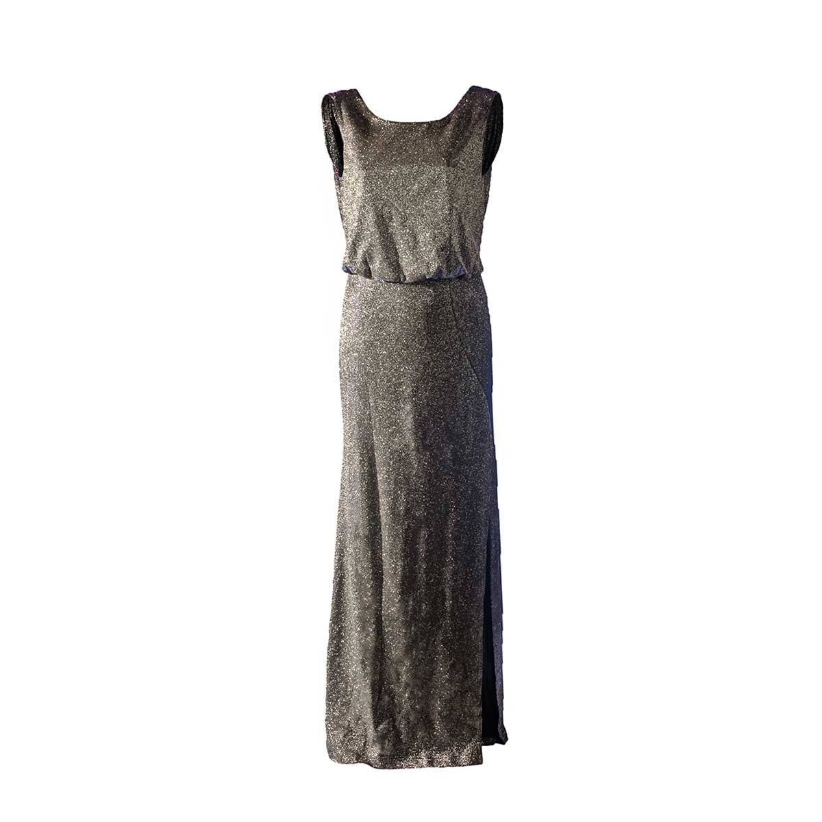 Vestido Brillante Largo Sin Mangas Tehfi