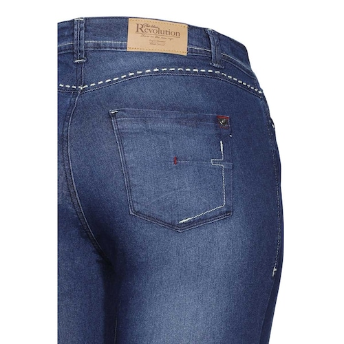 Jeans Skinny con Bolsas The Blue Revolution para Mujer