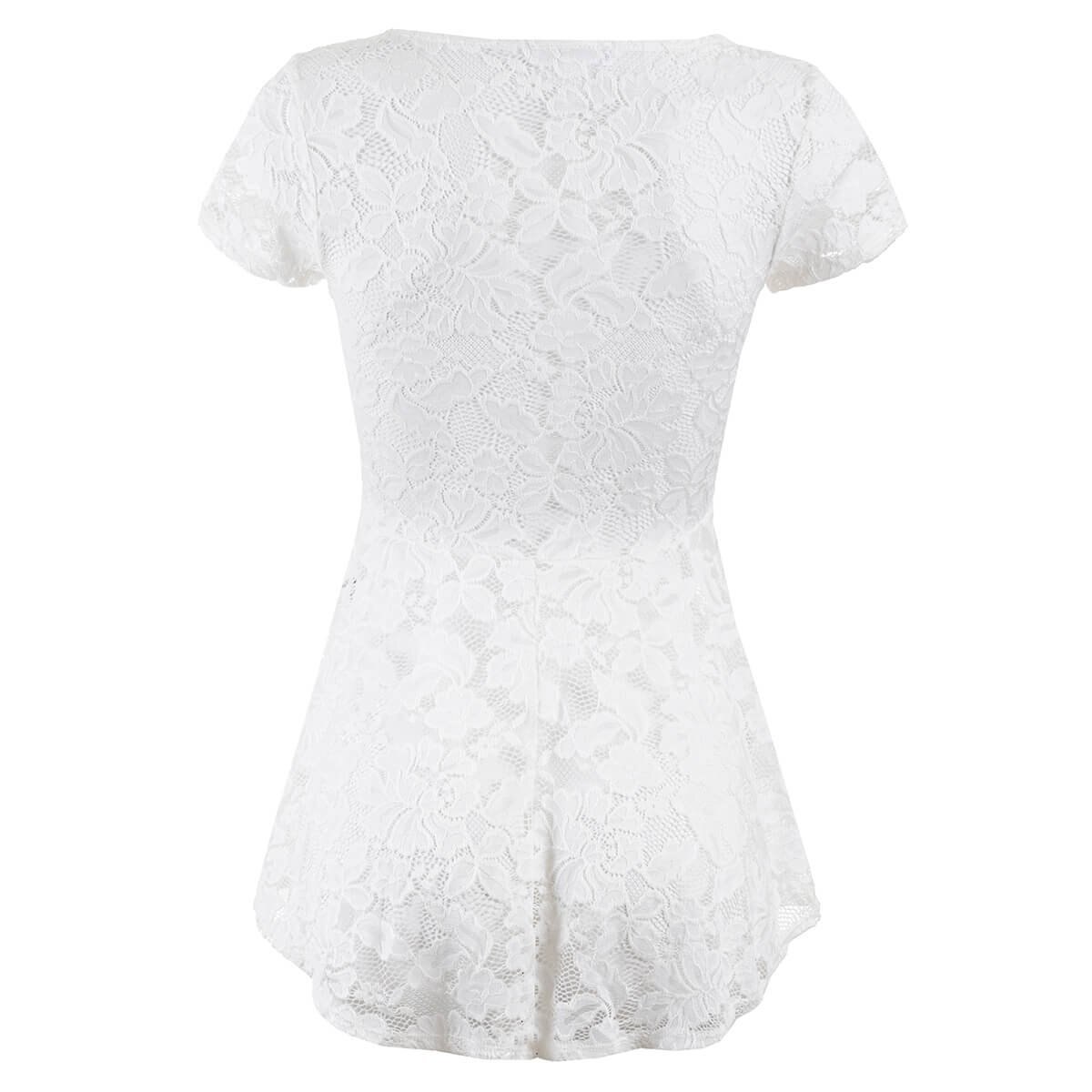 Blusa Hi Low de Encaje Philosophy Jr para Dama